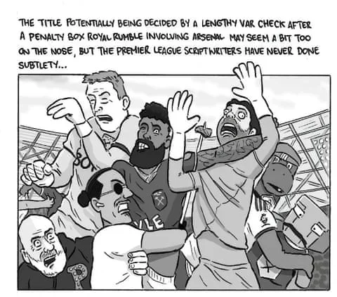 David Squires on … Arsenal, West Ham and a Royal Rumble for the ages, panel 1
