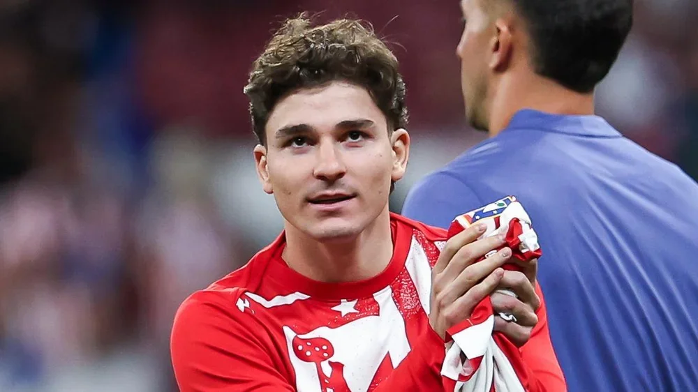 Julián Álvarez, tras la victoria colchonera ante el Athletic Club